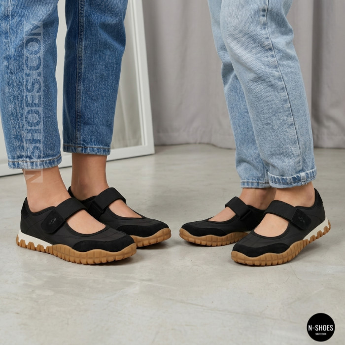 Трендовые черные босоножки Badura (Польша) EO-AILA-YB25D32-1 6264 в стиле Miu Miu Black Tyre