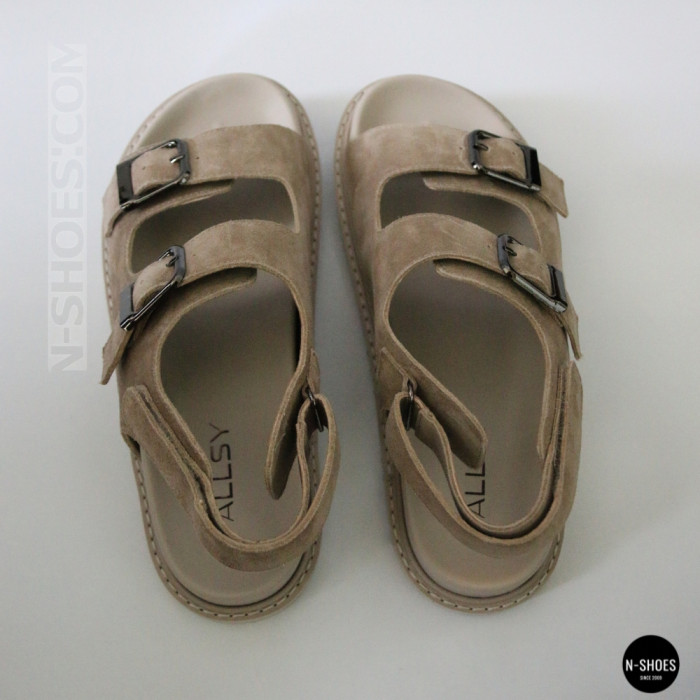 Спортивные бежевые босоножки Allsy 209749 22023k33-1 khaki 6267