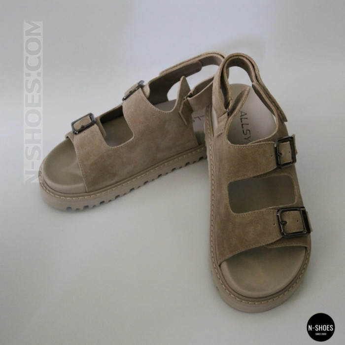 Спортивные бежевые босоножки Allsy 209749 22023k33-1 khaki 6267