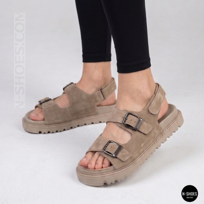 Спортивные бежевые босоножки Allsy 209749 22023k33-1 khaki 6267