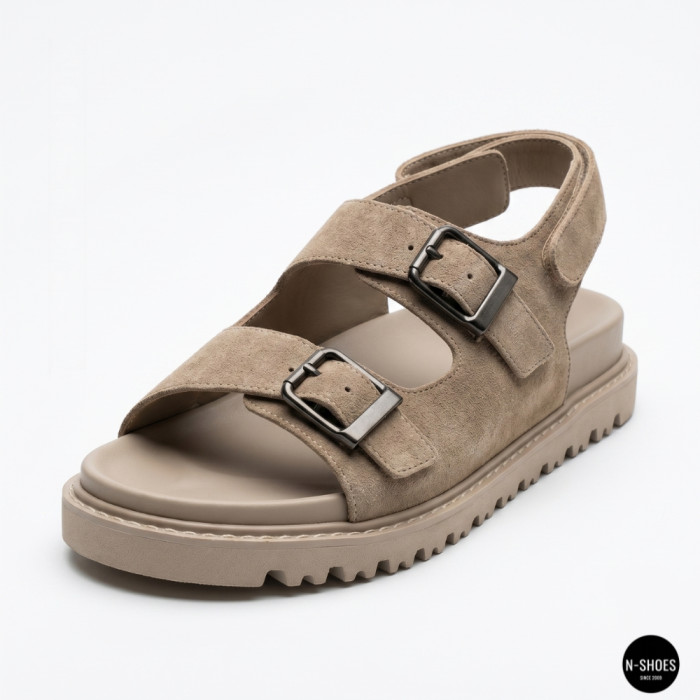 Спортивные бежевые босоножки Allsy 209749 22023k33-1 khaki 6267