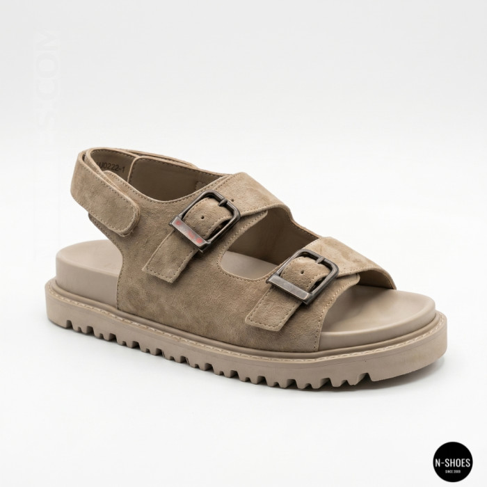 Спортивные бежевые босоножки Allsy 209749 22023k33-1 khaki 6267