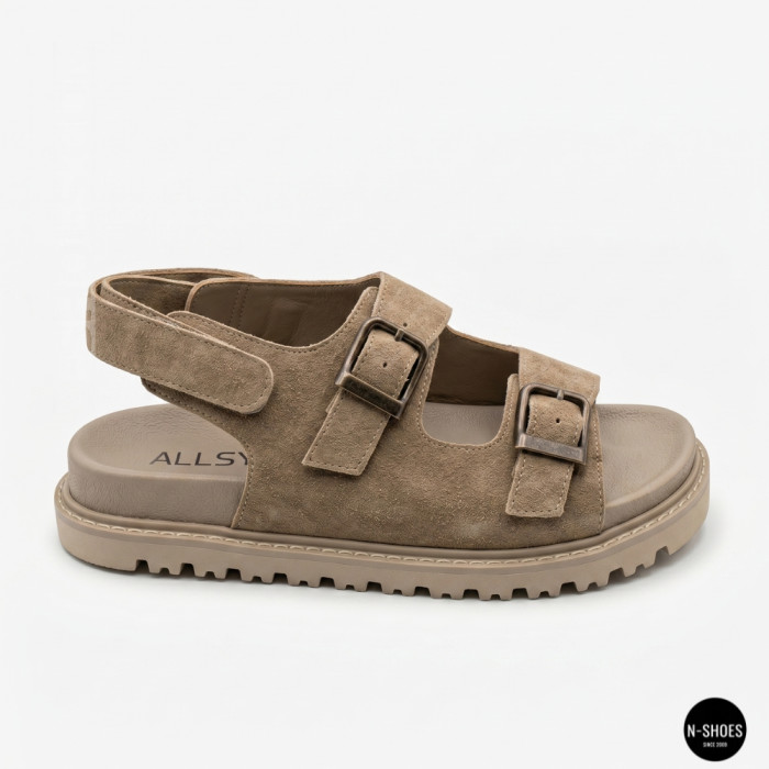 Спортивные бежевые босоножки Allsy 209749 22023k33-1 khaki 6267