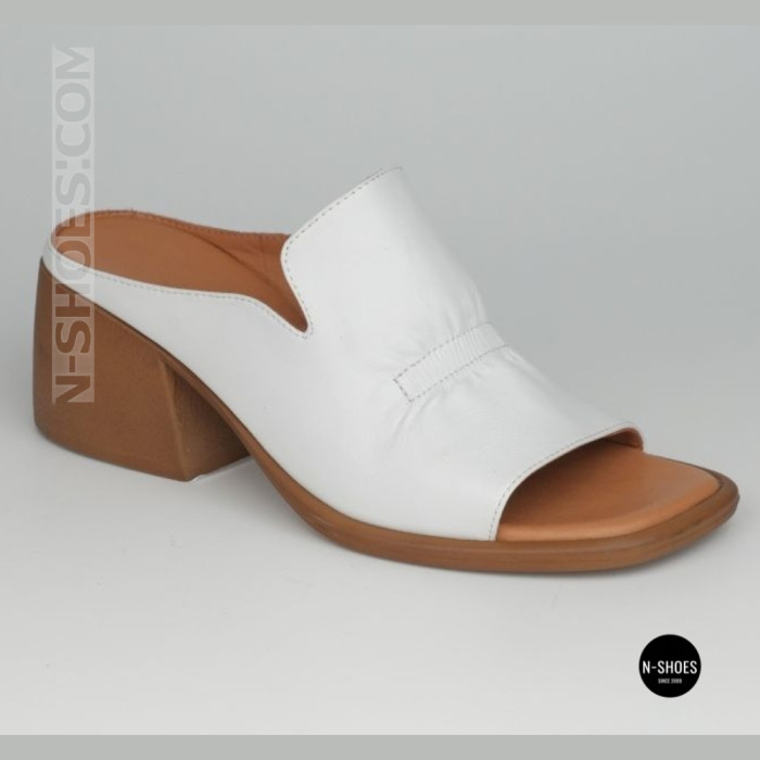 Білі шкіряні сабо Fabio Monelli 211645 6268 для вашого комфорту