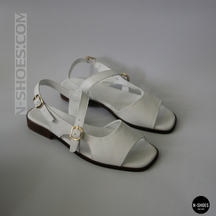 Шкіряні жіночі босоніжки Lonza New York 213954 24052 White 6271