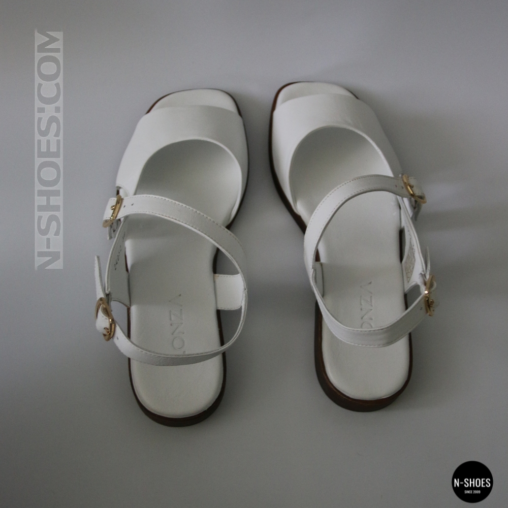 Шкіряні жіночі босоніжки Lonza New York 213954 24052 White 6271