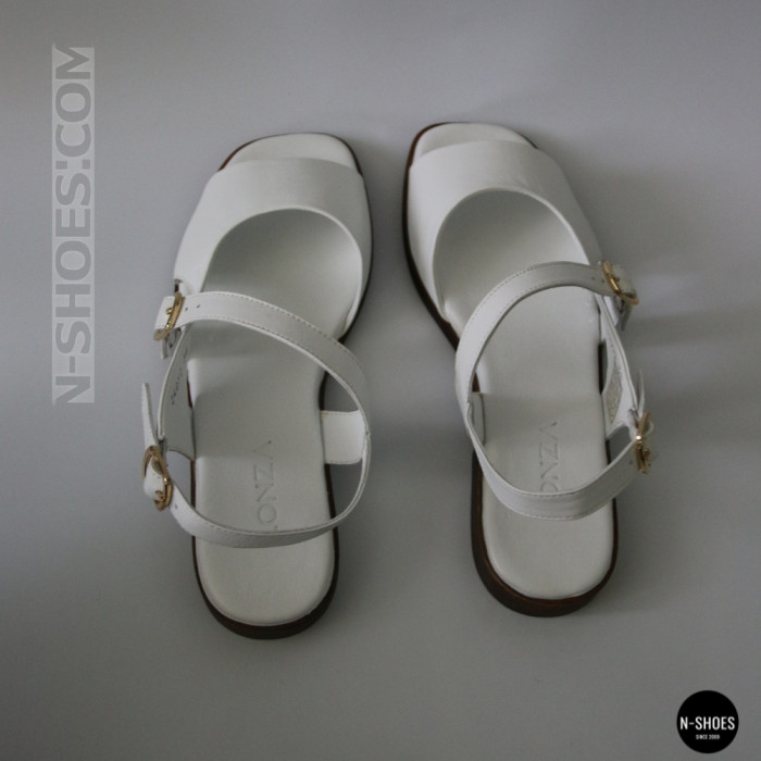 Шкіряні жіночі босоніжки Lonza New York 213954 24052 White 6271