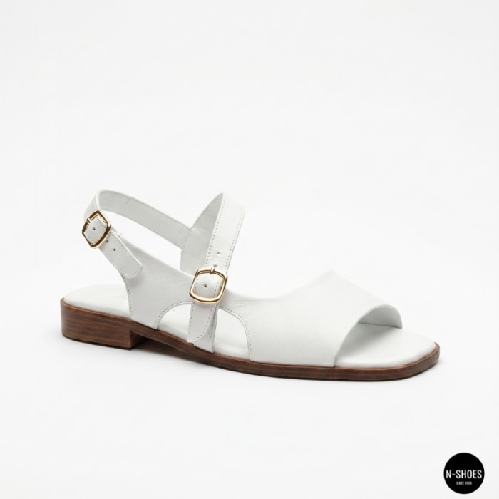 Шкіряні жіночі босоніжки Lonza New York 213954 24052 White 6271