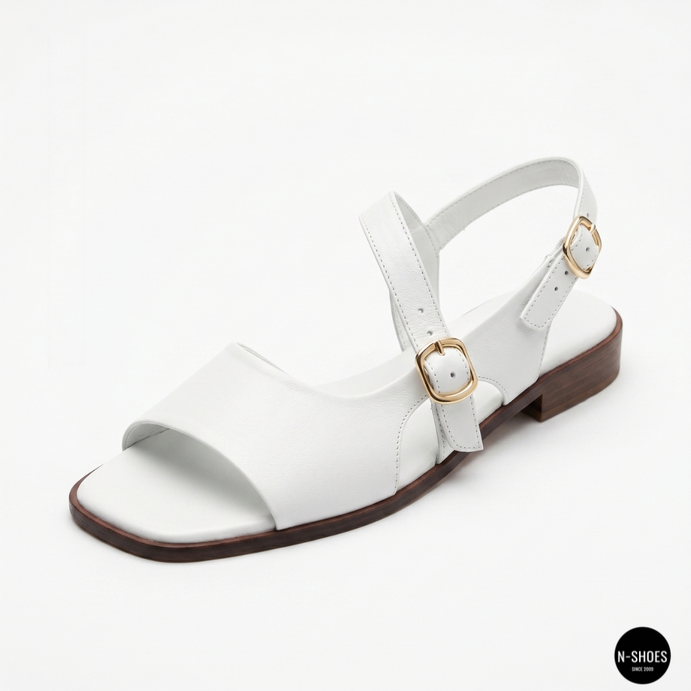 Шкіряні жіночі босоніжки Lonza New York 213954 24052 White 6271