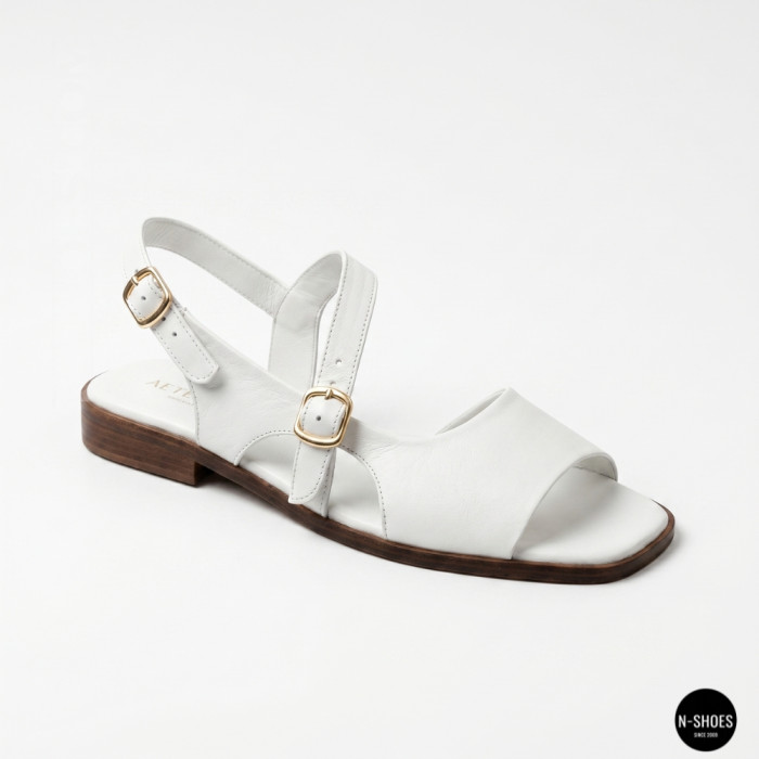 Шкіряні жіночі босоніжки Lonza New York 213954 24052 White 6271