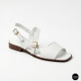 Шкіряні жіночі босоніжки Lonza New York 213954 24052 White 6271