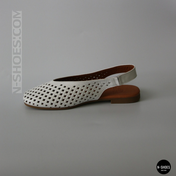 Білі шкіряні босоніжки Lapya Trebd 211811 (модель 6272)