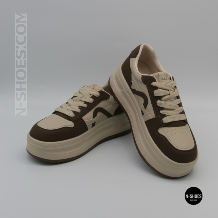Женские кроссовки Allsy 218443 588-3 6291 Beige Coffee – комфорт на каждый день