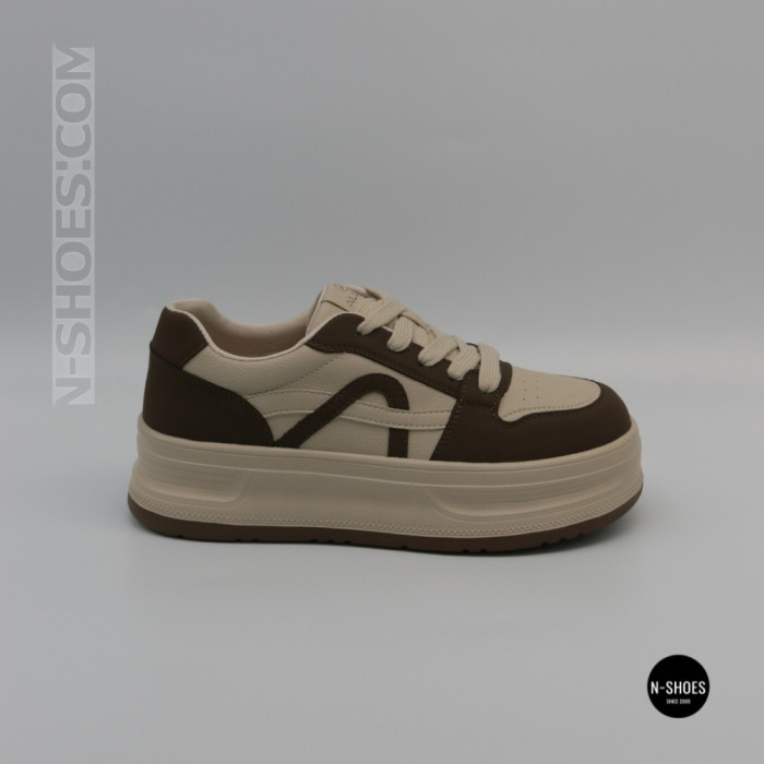 Женские кроссовки Allsy 218443 588-3 6291 Beige Coffee – комфорт на каждый день