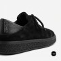 Чорні анатомічні туфлі Allsy 216245 XJ2026-149-1 Lonza 219988 6292 BLACK SUEDE з натуральної замші