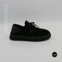 Чорні анатомічні туфлі Allsy 216245 XJ2026-149-1 Lonza 219988 6292 BLACK SUEDE з натуральної замші