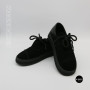 Чорні анатомічні туфлі Allsy 216245 XJ2026-149-1 Lonza 219988 6292 BLACK SUEDE з натуральної замші