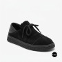Чорні анатомічні туфлі Allsy 216245 XJ2026-149-1 Lonza 219988 6292 BLACK SUEDE з натуральної замші