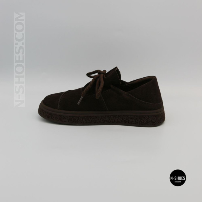 Allsy 216236 XJ2026-149-3 6293 Suede Shoes in Cocoa Brown