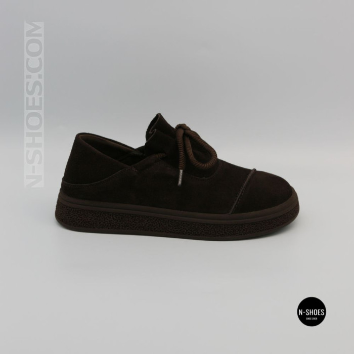 Allsy 216236 XJ2026-149-3 6293 Suede Shoes in Cocoa Brown