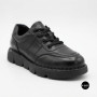 Жіночі шкіряні туфлі на платформі Allsy 220131 86722-21 Lonza 220132 6294 BLACK KOGA