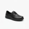 Женские комфортные туфли Allsy 217327 220447 26Q1D3344-1 Lonza 220902 6295 BIG BLACK черные демисезонные из натуральной кожи