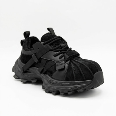 Trendovye Krossovky Allsy H Black Chernye Naturalnoi Kozhy