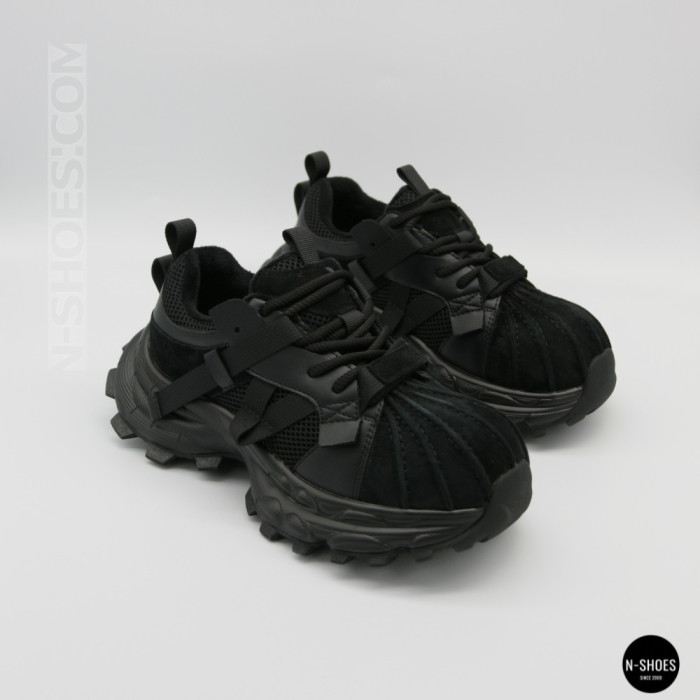 Трендовые черные кроссовки Allsy 216188 218513 Lonza 219947 6299 BLACK в стиле Balenciaga