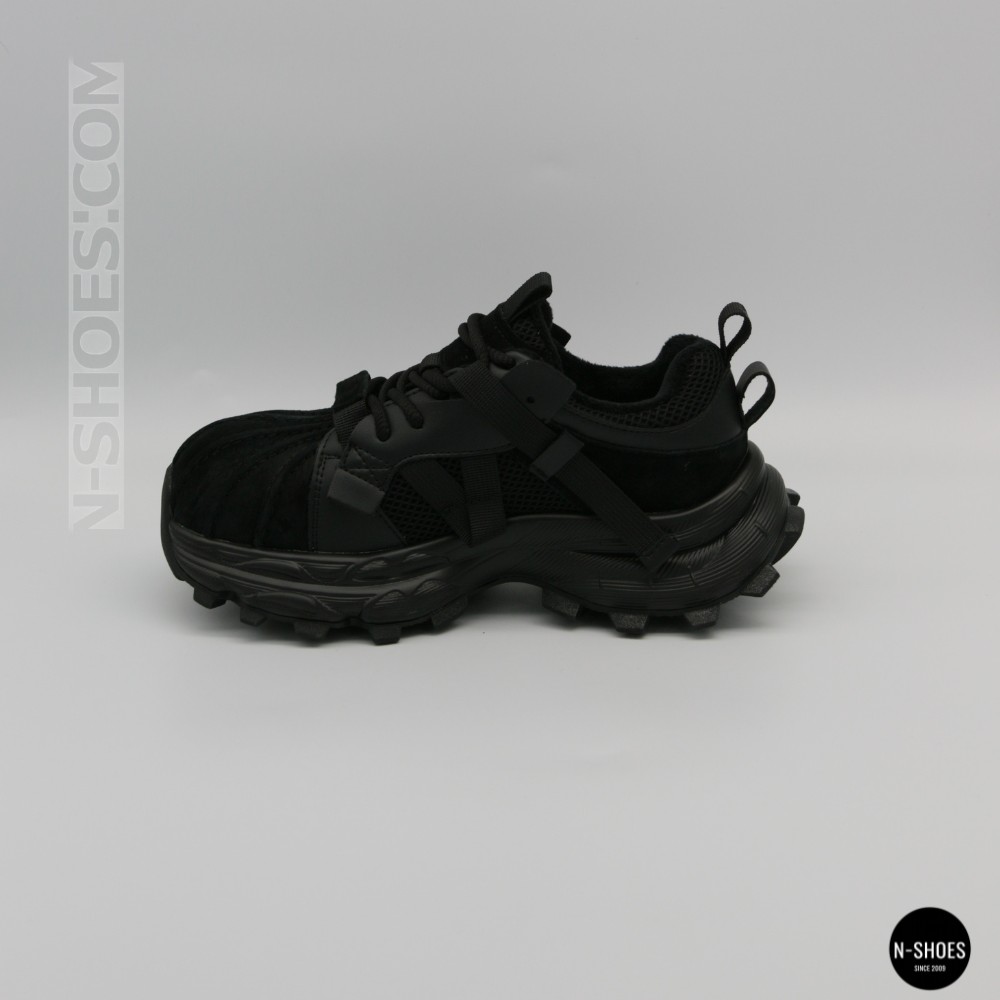 Жіночі трендові кросівки Allsy 216188 218513 66276-1-H 6299 чорні в стилі Balenciaga Track