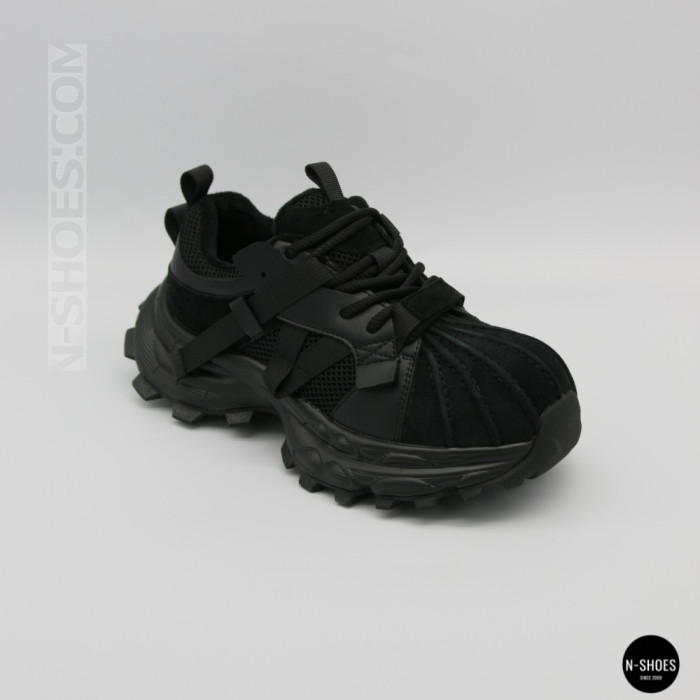Трендовые черные кроссовки Allsy 216188 218513 Lonza 219947 6299 BLACK в стиле Balenciaga