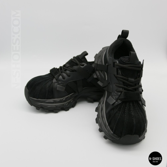 Трендовые черные кроссовки Allsy 216188 218513 Lonza 219947 6299 BLACK в стиле Balenciaga