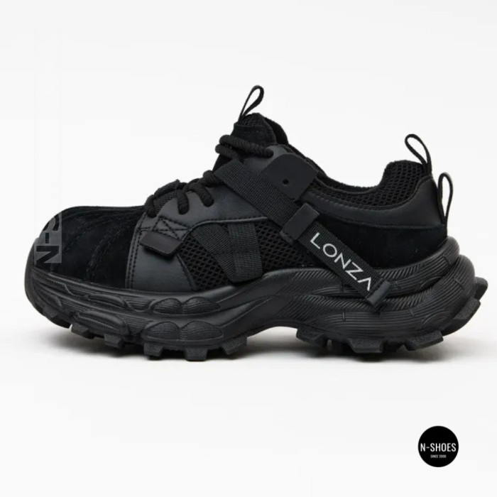 Трендовые черные кроссовки Allsy 216188 218513 Lonza 219947 6299 BLACK в стиле Balenciaga