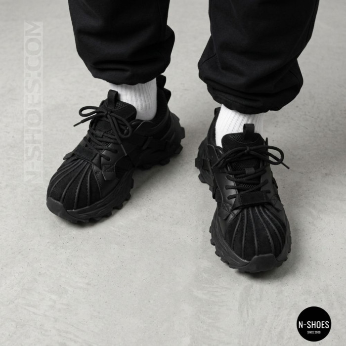 Трендовые черные кроссовки Allsy 216188 218513 Lonza 219947 6299 BLACK в стиле Balenciaga