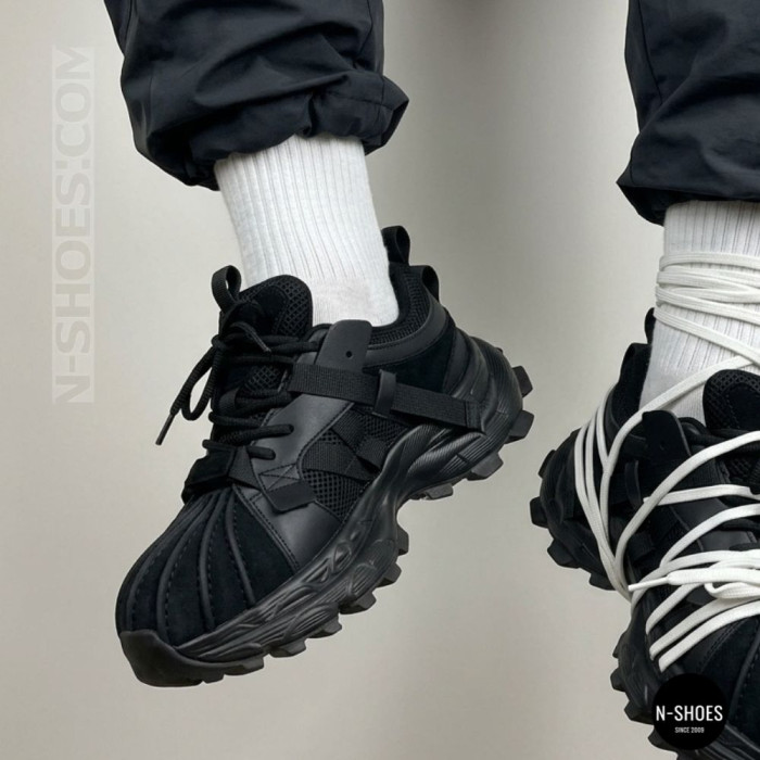 Трендовые черные кроссовки Allsy 216188 218513 Lonza 219947 6299 BLACK в стиле Balenciaga