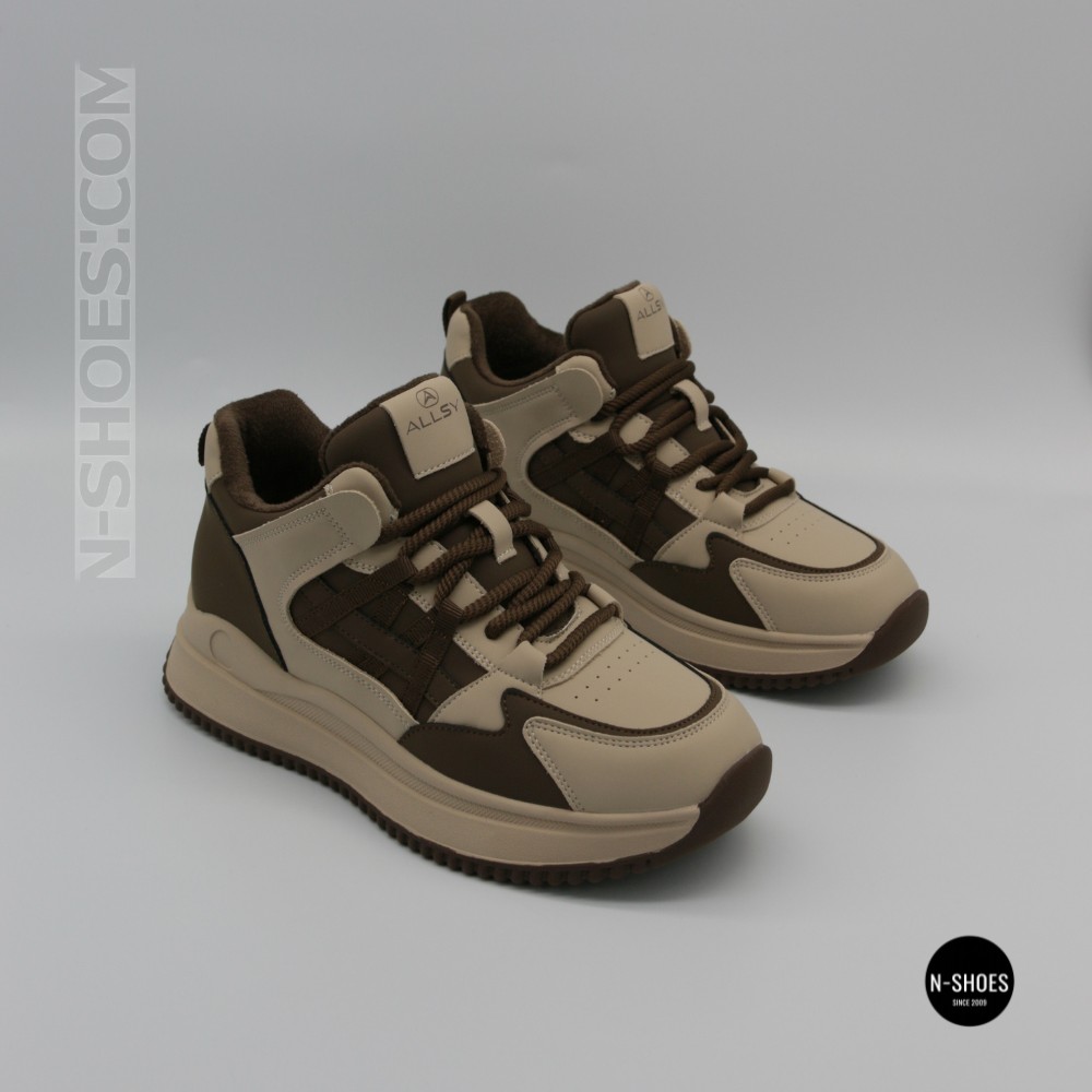Кросівки Allsy 218452 5671A-M 6302 Coffee: стиль і комфort на кожен день