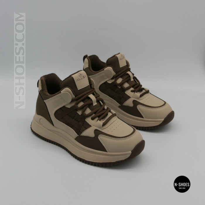 Кроссовки Allsy 218452 5671A-M 6302 Coffee: стиль и комфорт на каждый день