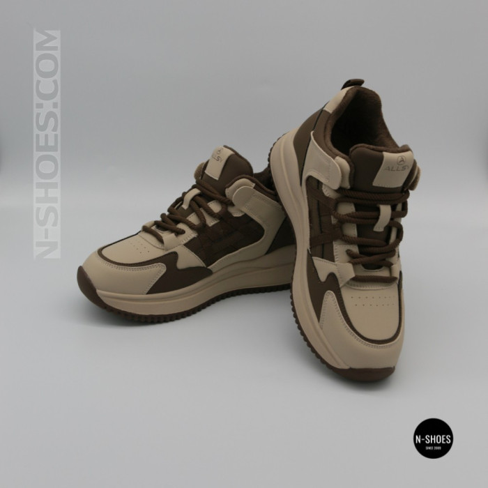 Кроссовки Allsy 218452 5671A-M 6302 Coffee: стиль и комфорт на каждый день