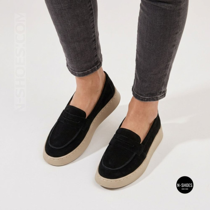 Лоферы Allsy 211729 E12-L2603 6304 BLACK - комфорт каждый день