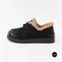 Allsy Lonza 6309 BLACK Winter Shoes with Sheepskin Trim
