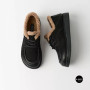Allsy Lonza 6309 BLACK Winter Shoes with Sheepskin Trim