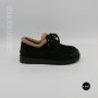 Allsy Lonza 6309 BLACK Winter Shoes with Sheepskin Trim