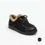 Allsy Lonza 6309 BLACK Winter Shoes with Sheepskin Trim