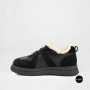 Allsy 6311 BLACK Winter Boots: Real Sheepskin Warmth