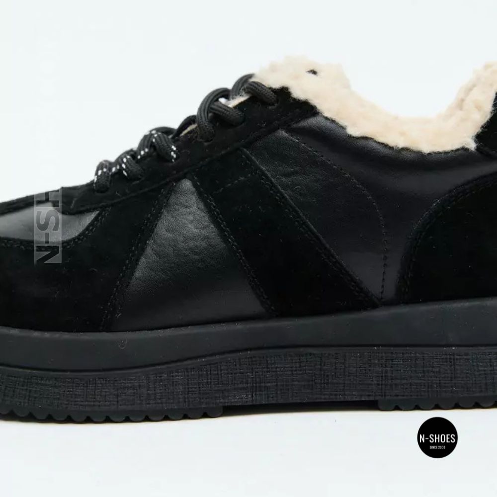 Allsy 6311 BLACK Winter Boots: Real Sheepskin Warmth