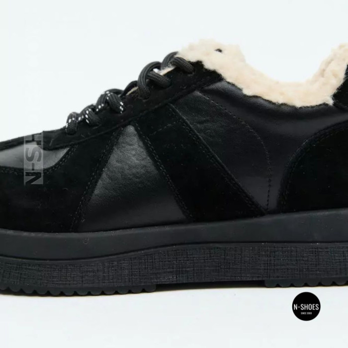 Allsy 6311 BLACK Winter Boots: Real Sheepskin Warmth