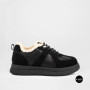Allsy 6311 BLACK Winter Boots: Real Sheepskin Warmth
