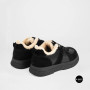 Allsy 6311 BLACK Winter Boots: Real Sheepskin Warmth