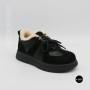 Allsy 6311 BLACK Winter Boots: Real Sheepskin Warmth
