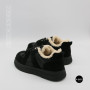Allsy 6311 BLACK Winter Boots: Real Sheepskin Warmth