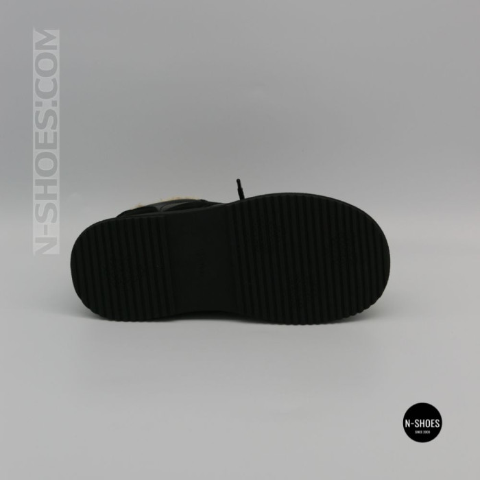 Allsy 6311 BLACK Winter Boots: Real Sheepskin Warmth